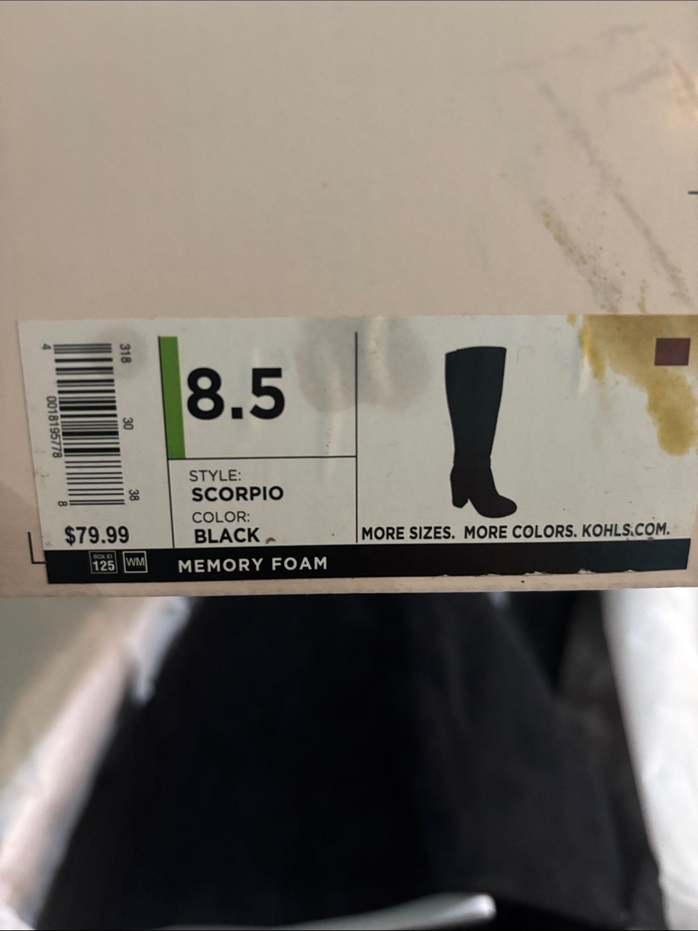 LC Lauren Conrad Black Scorpio Heeled Knee Boots